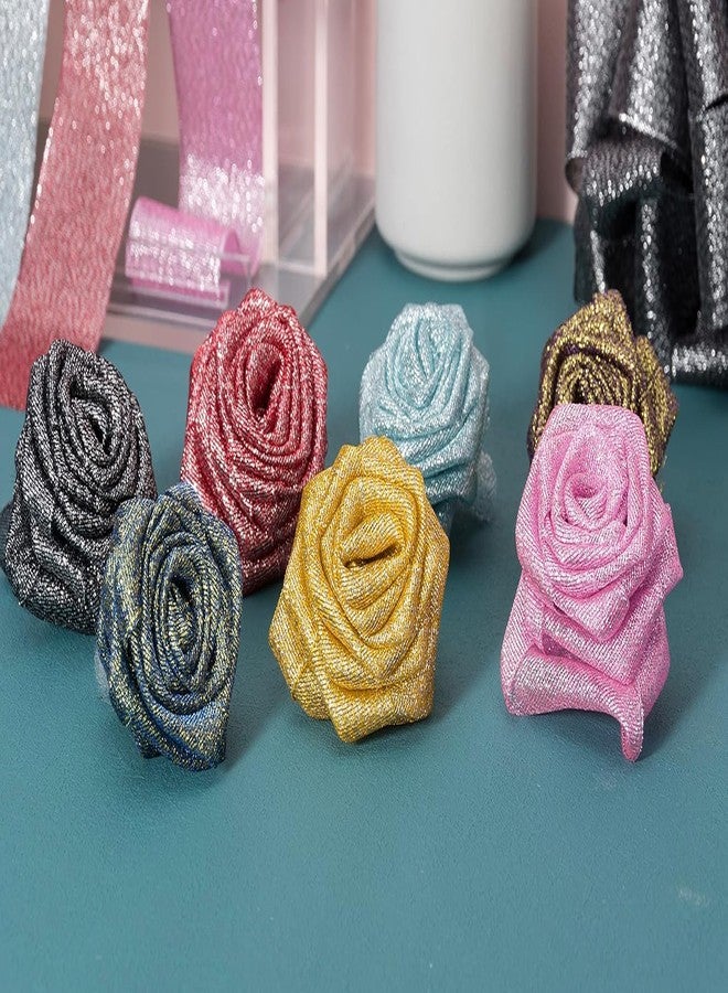 IMPRINT 1.5 Inch Gold Sparkly Metallic Fabric Ribbon, 25 Metres - Image 5